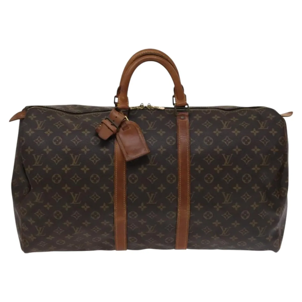 Louis Vuitton Keepall 55 Canvas Travel Bag (Pre-Owned)