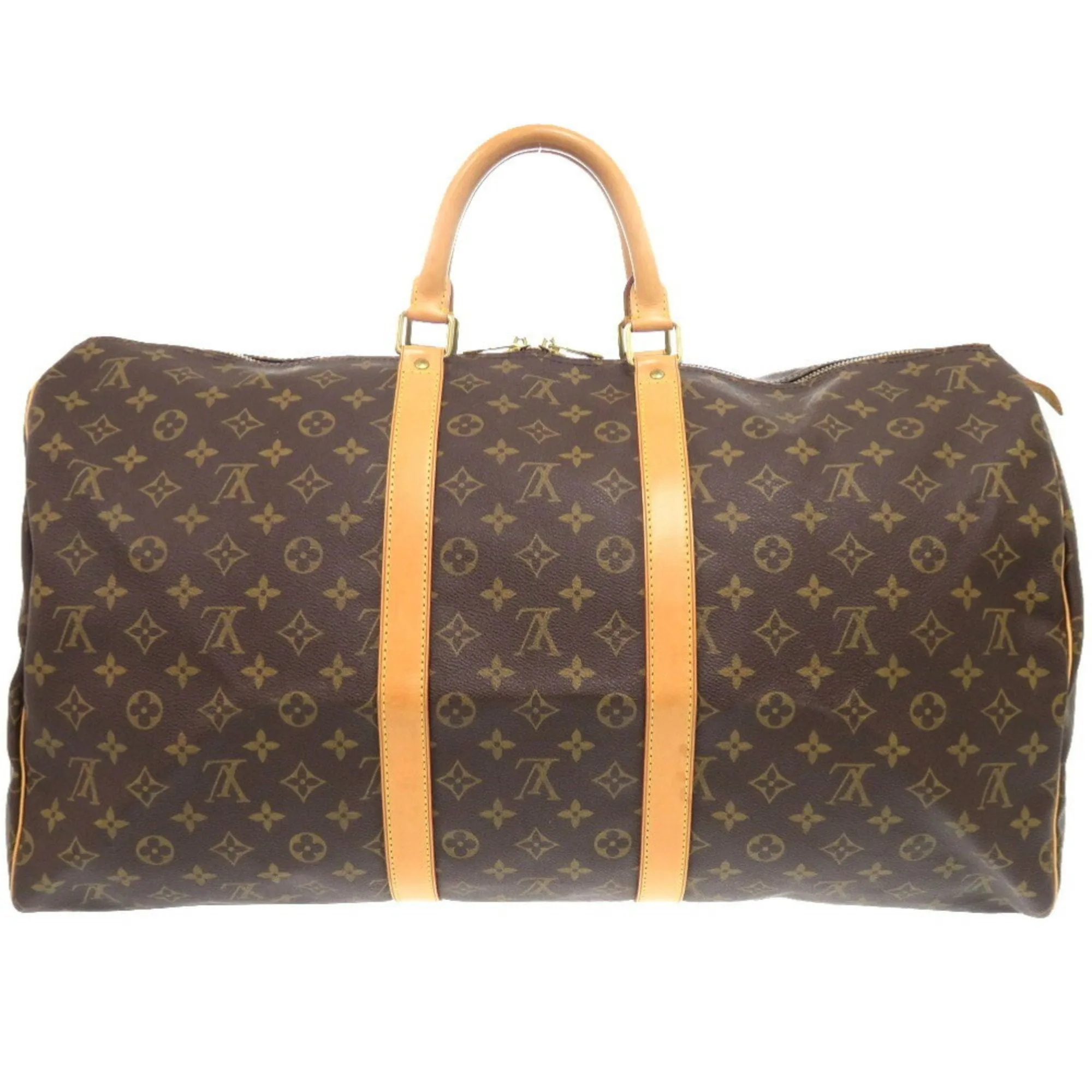 Louis Vuitton Keepall 55 Canvas Travel Bag (Pre-Owned)