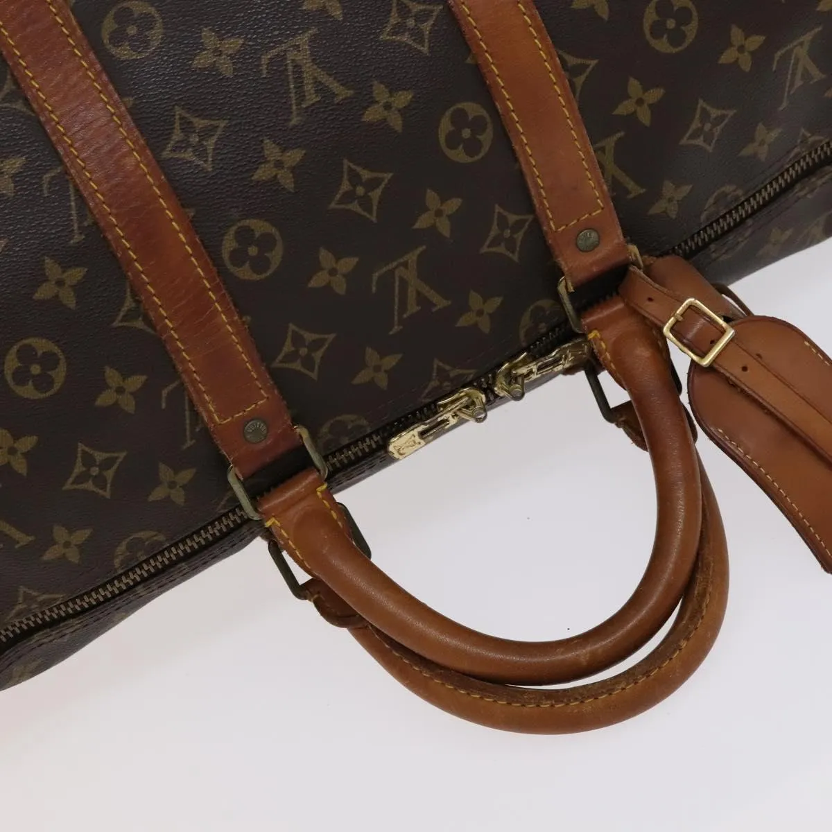 Louis Vuitton Keepall 55 Canvas Travel Bag (Pre-Owned)