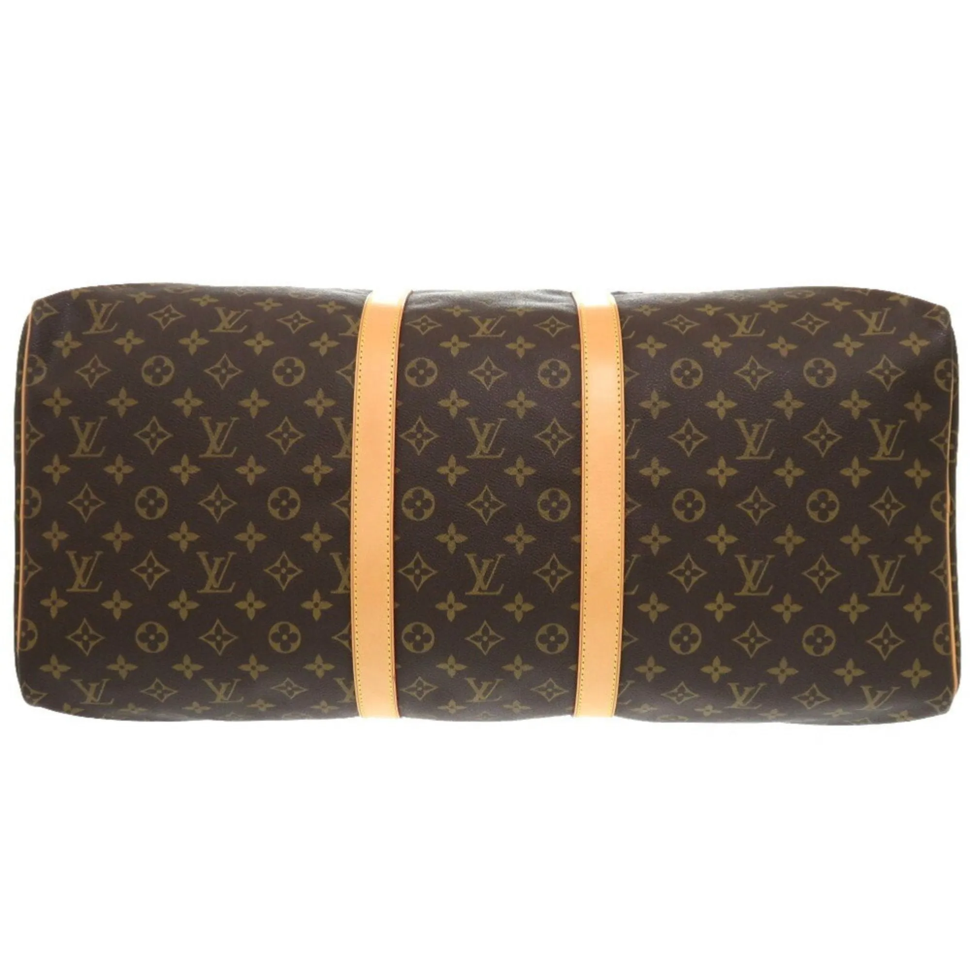 Louis Vuitton Keepall 55 Canvas Travel Bag (Pre-Owned)