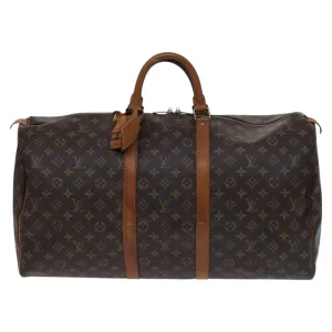 Louis Vuitton Keepall 55 Canvas Travel Bag (Pre-Owned)