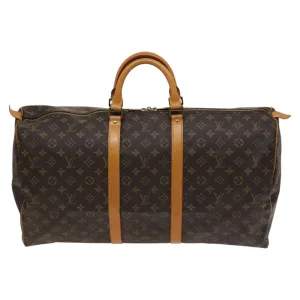Louis Vuitton Keepall 55 Canvas Travel Bag (Pre-Owned)
