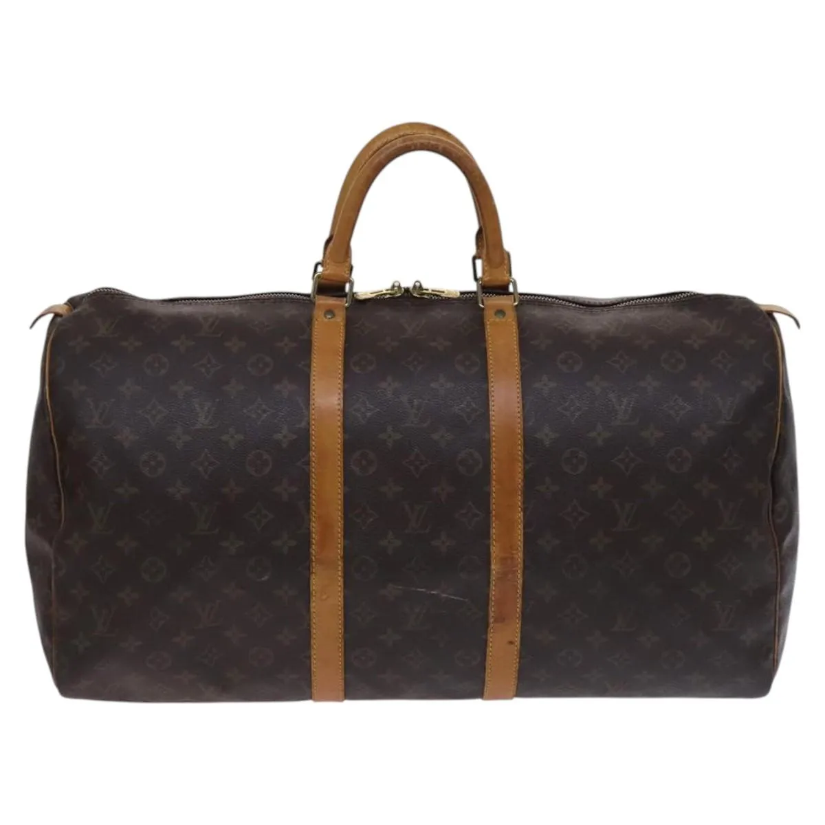 Louis Vuitton Keepall 55 Canvas Travel Bag (Pre-Owned)
