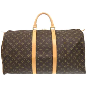 Louis Vuitton Keepall 55 Canvas Travel Bag (Pre-Owned)