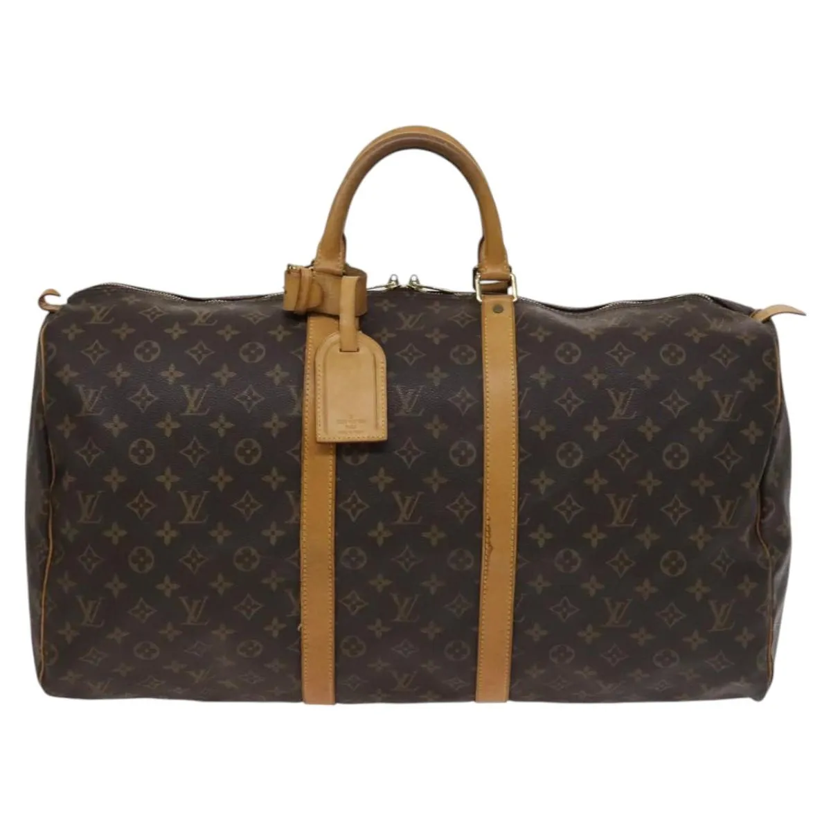 Louis Vuitton Keepall 55 Canvas Travel Bag (Pre-Owned)