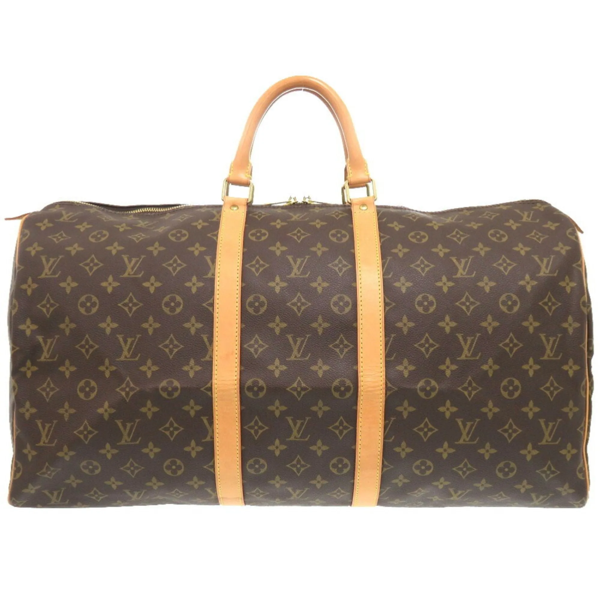 Louis Vuitton Keepall 55 Canvas Travel Bag (Pre-Owned)