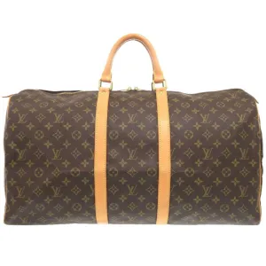 Louis Vuitton Keepall 55 Canvas Travel Bag (Pre-Owned)
