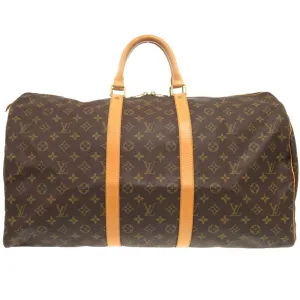 Louis Vuitton Keepall 55 Canvas Travel Bag (Pre-Owned)