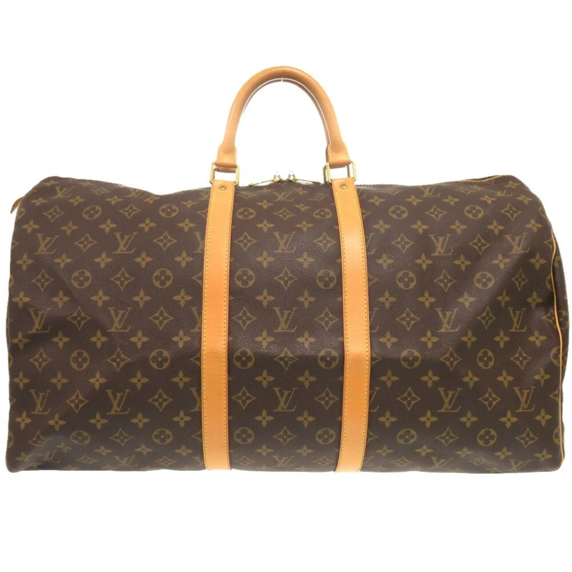 Louis Vuitton Keepall 55 Canvas Travel Bag (Pre-Owned)