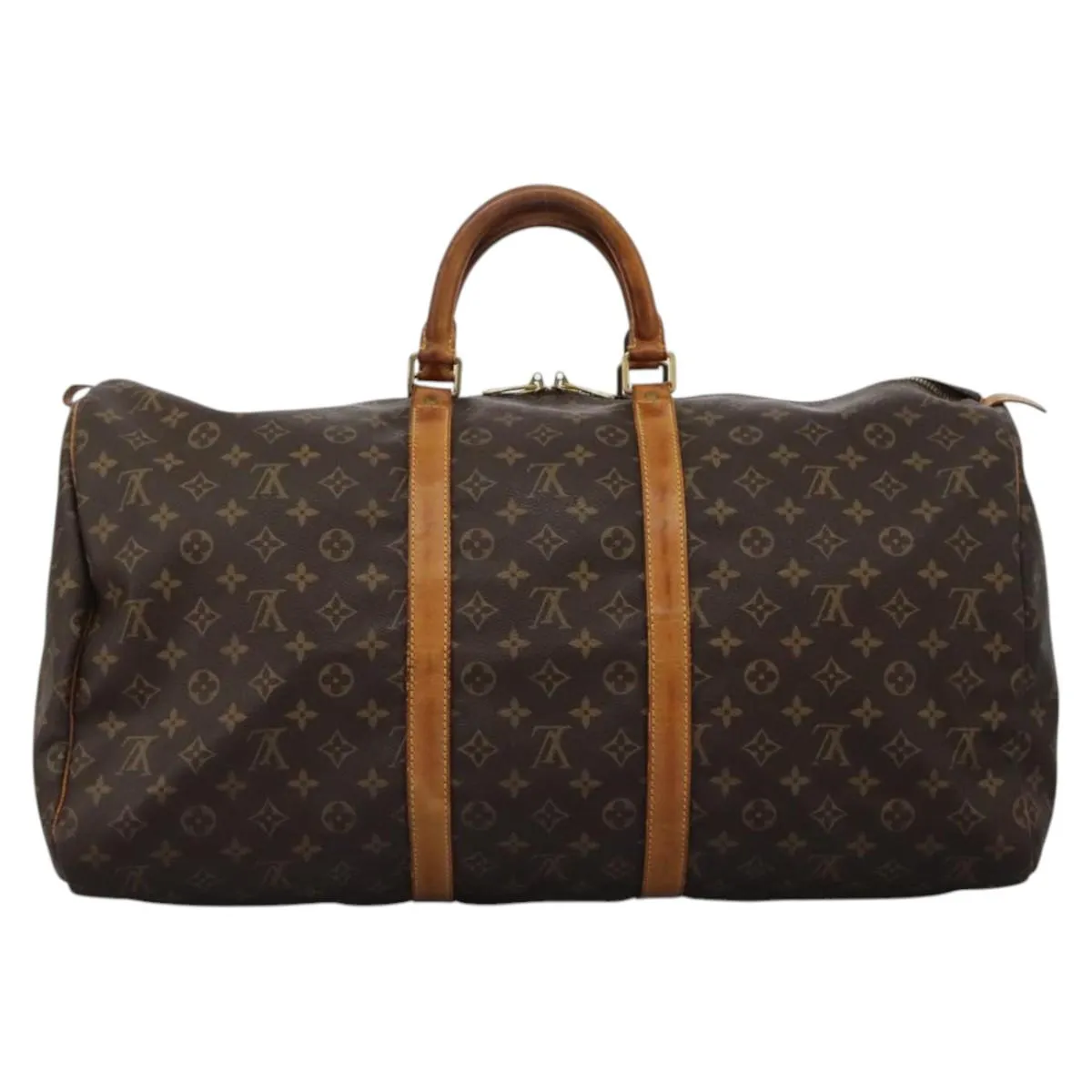 Louis Vuitton Keepall 55 Canvas Travel Bag (Pre-Owned)