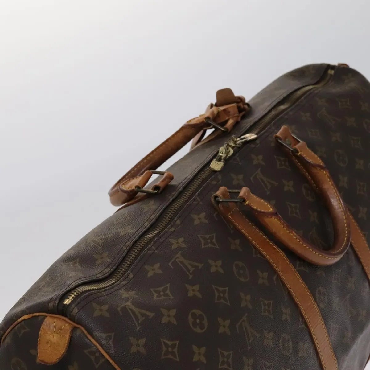 Louis Vuitton Keepall 55 Canvas Travel Bag (Pre-Owned)