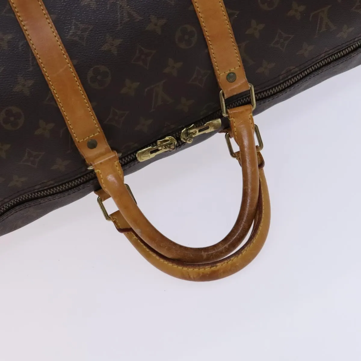 Louis Vuitton Keepall 55 Canvas Travel Bag (Pre-Owned)