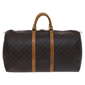 Louis Vuitton Keepall 55 Canvas Travel Bag (Pre-Owned)