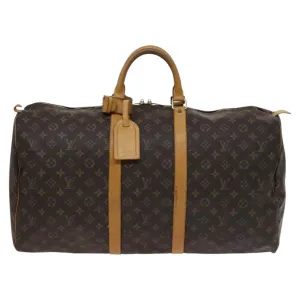 Louis Vuitton Keepall 55 Canvas Travel Bag (Pre-Owned)