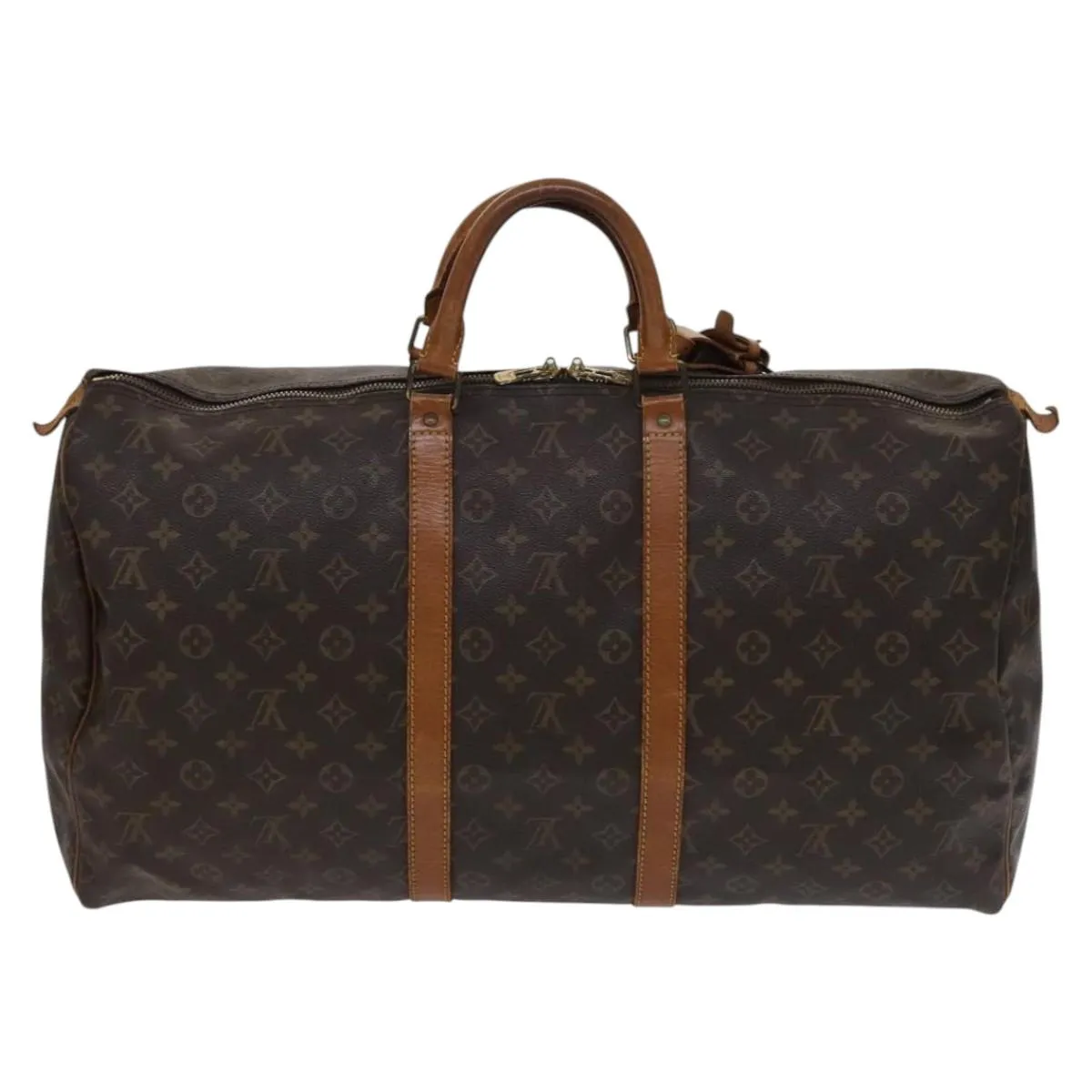 Louis Vuitton Keepall 55 Canvas Travel Bag (Pre-Owned)