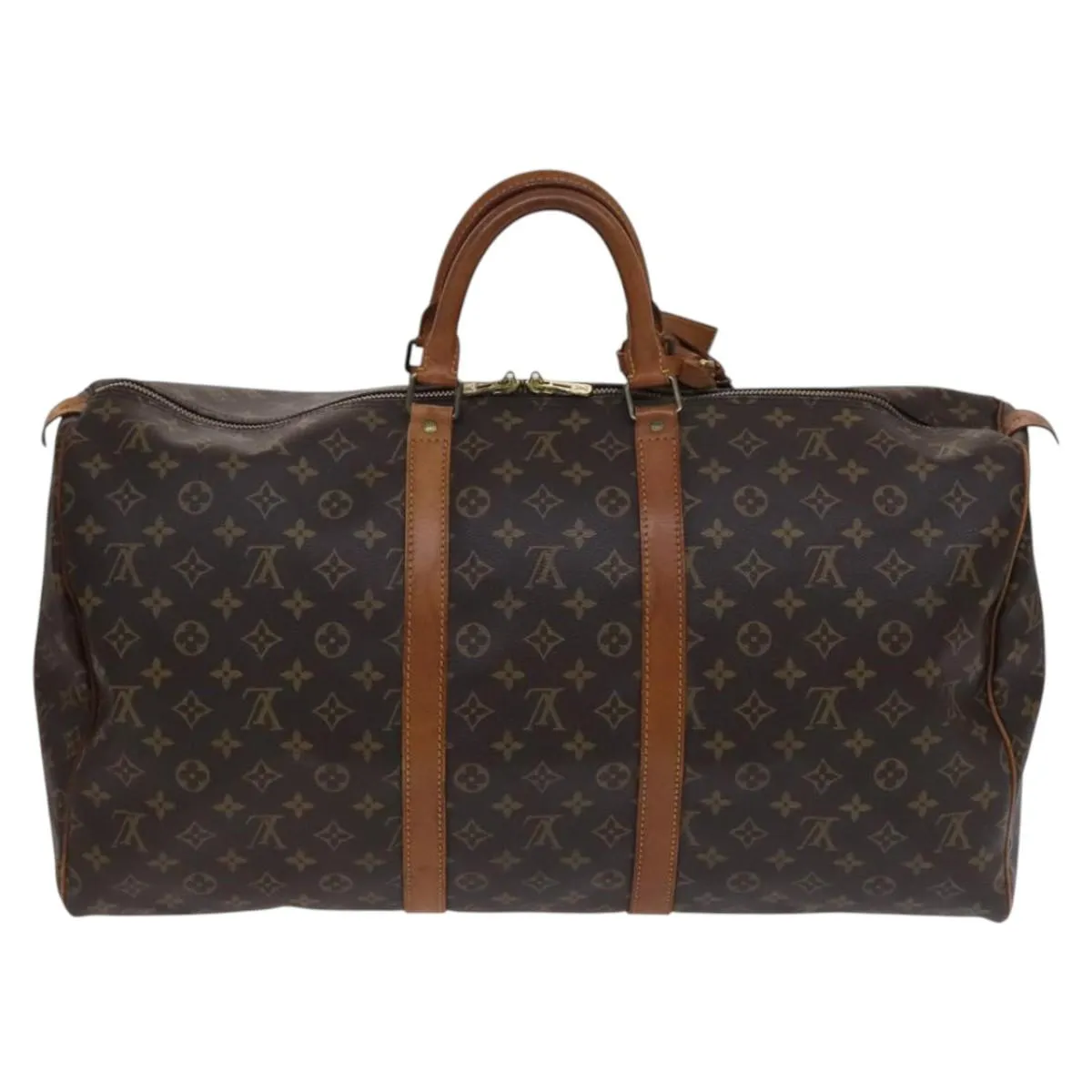 Louis Vuitton Keepall 55 Canvas Travel Bag (Pre-Owned)