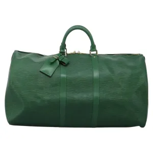 Louis Vuitton Keepall 55 Leather Travel Bag (Pre-Owned)