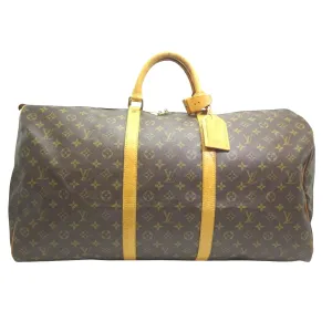 Louis Vuitton Keepall 60 Canvas Travel Bag (Pre-Owned)