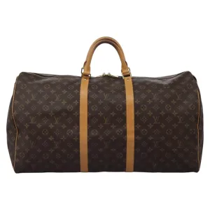 Louis Vuitton Keepall 60 Canvas Travel Bag (Pre-Owned)