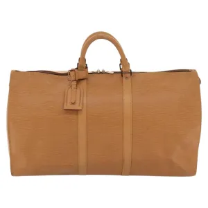 Louis Vuitton Keepall 60 Leather Travel Bag (Pre-Owned)