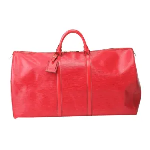Louis Vuitton Keepall 60 Leather Travel Bag (Pre-Owned)