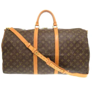 Louis Vuitton Keepall Bandouliere 55 Canvas Travel Bag (Pre-Owned)