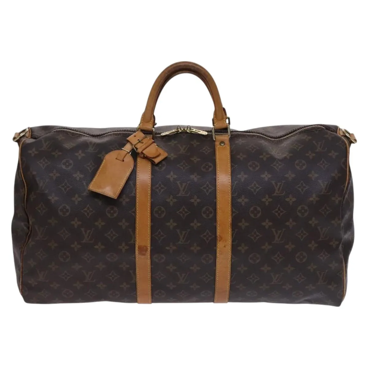 Louis Vuitton Keepall Bandouliere 55 Canvas Travel Bag (Pre-Owned)