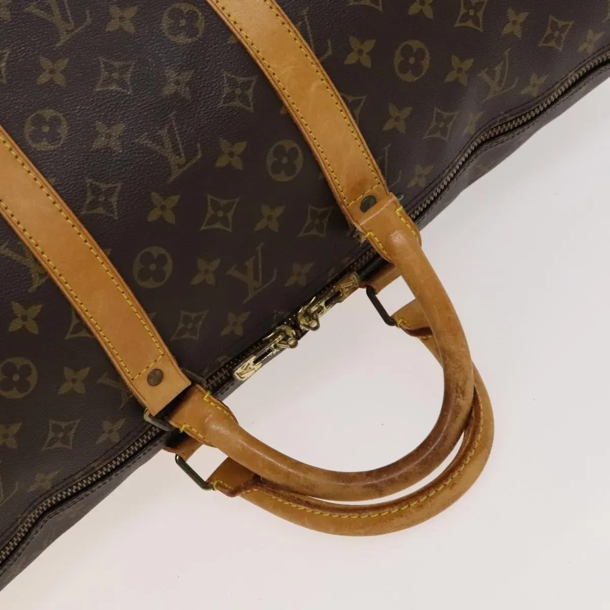 Louis Vuitton Keepall Bandouliere 55 Canvas Travel Bag (Pre-Owned)