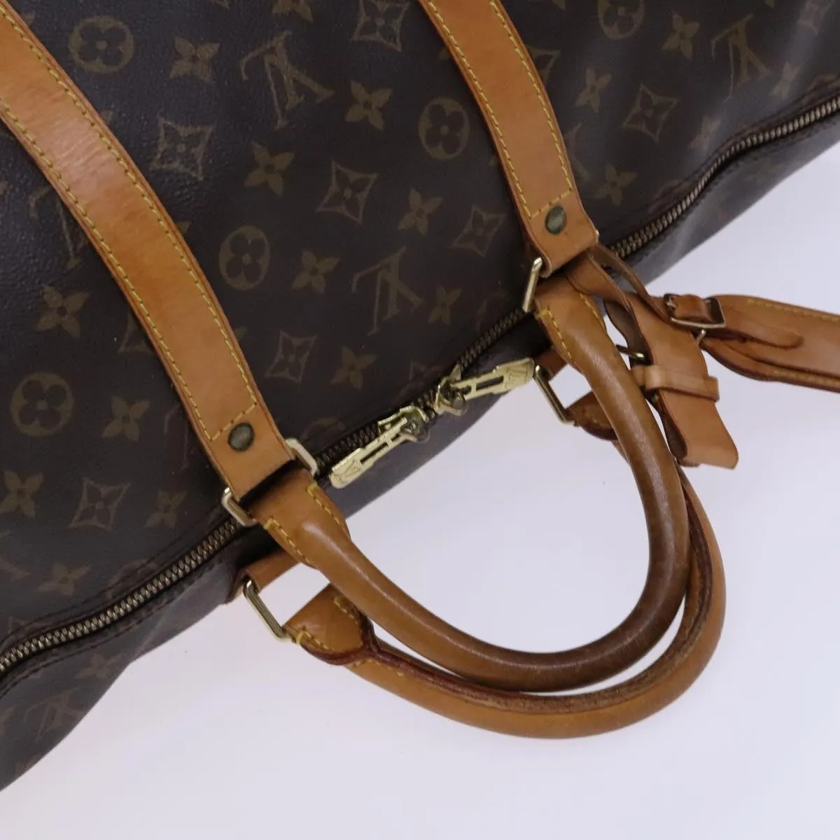 Louis Vuitton Keepall Bandouliere 55 Canvas Travel Bag (Pre-Owned)