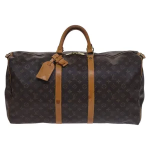 Louis Vuitton Keepall Bandouliere 55 Canvas Travel Bag (Pre-Owned)