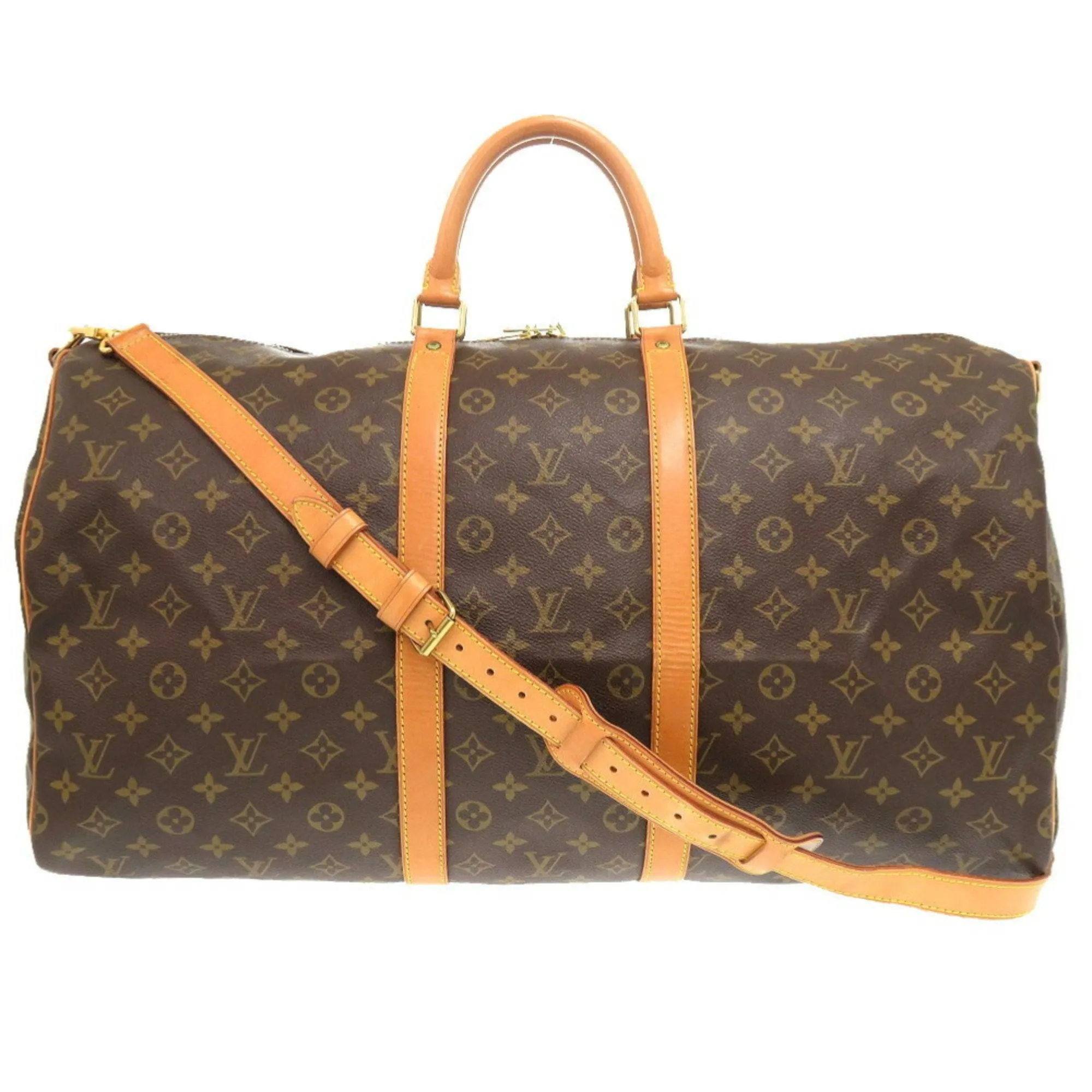 Louis Vuitton Keepall Bandouliere 55 Canvas Travel Bag (Pre-Owned)