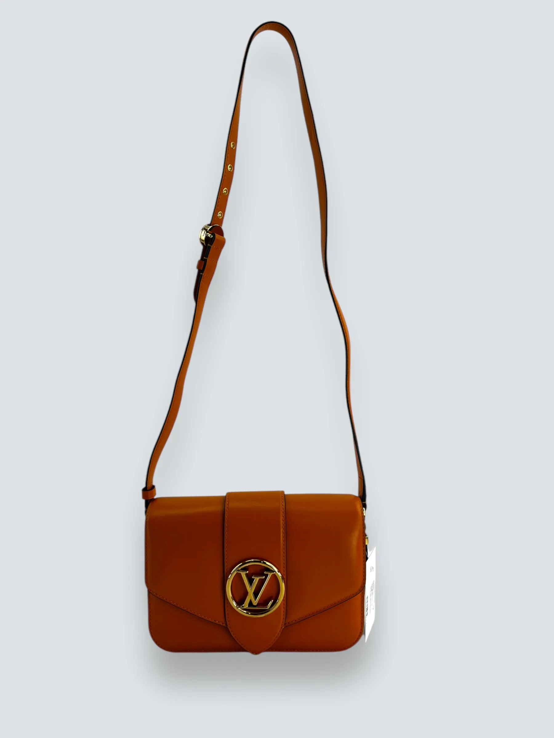 Louis Vuitton Light Tan Leather Sac A Main Point 9 Crossbody
