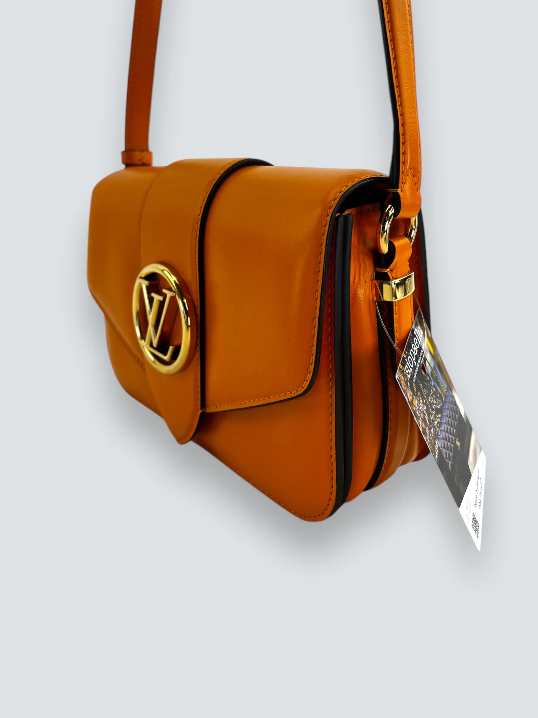 Louis Vuitton Light Tan Leather Sac A Main Point 9 Crossbody