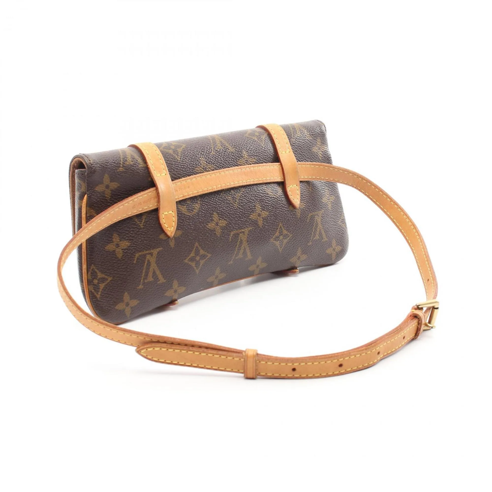 Louis Vuitton Monogram Coated Canvas Fanny Pack Pochette (Pre-Owned)