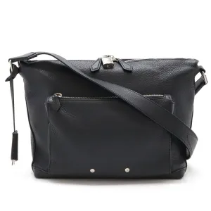 Louis Vuitton Noir Leather Shoulder Bag (Pre-Owned)