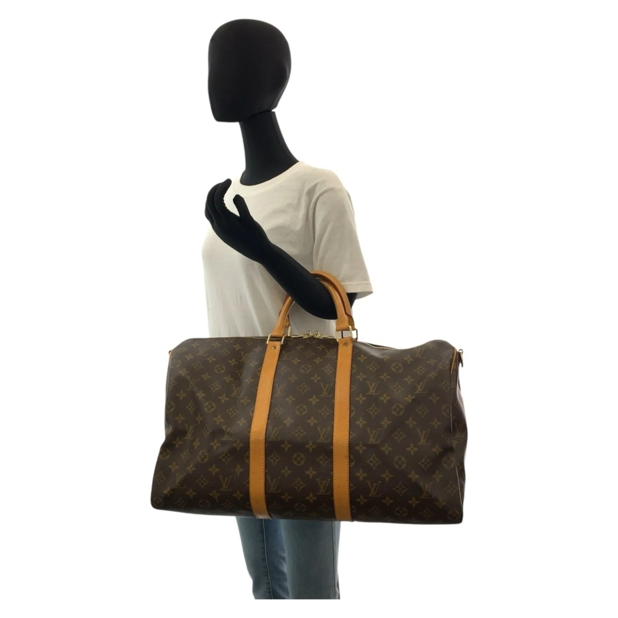 Louis Vuitton Pvc Leather Boston Bag Shoulder Bag (Pre-Owned)