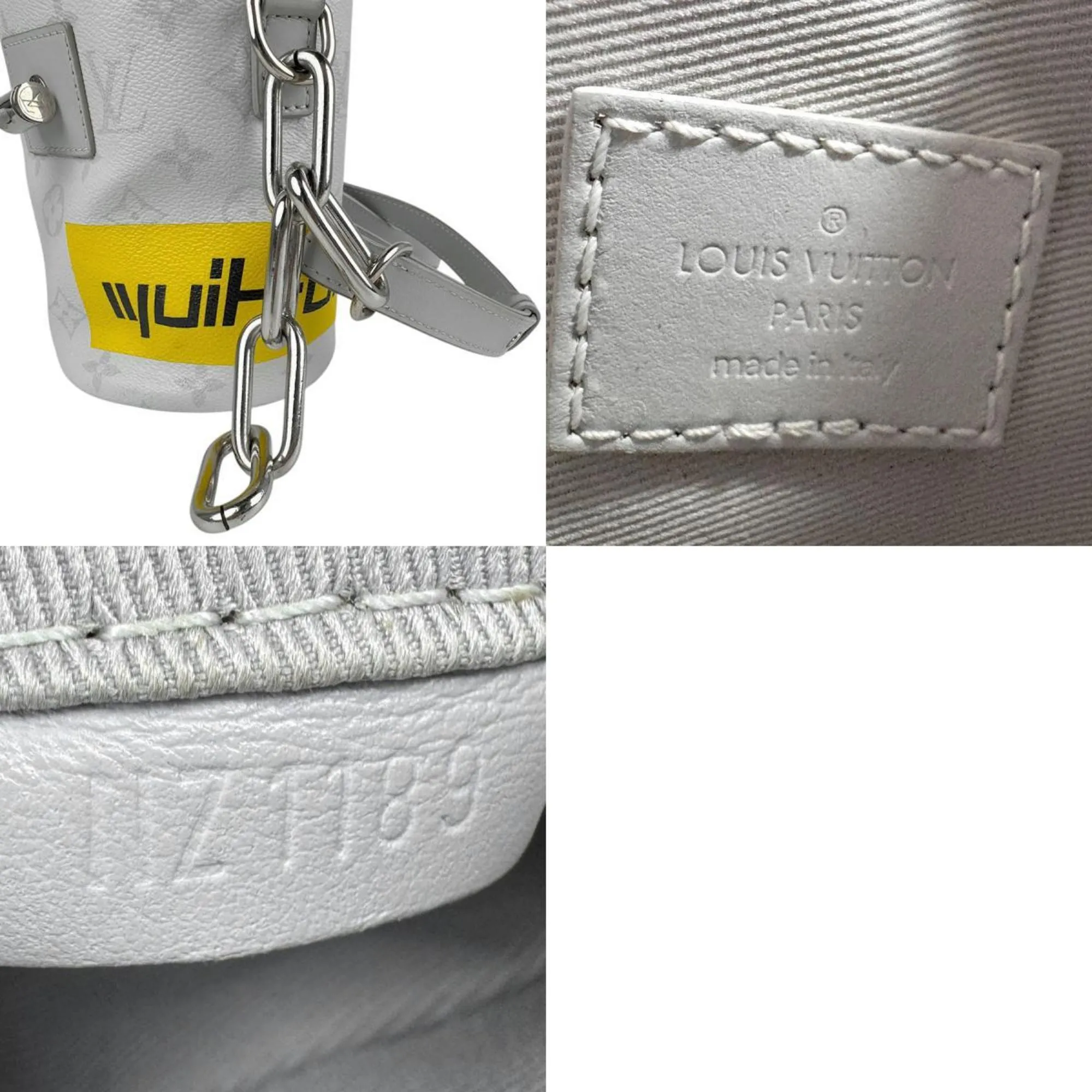 Louis Vuitton  yellow Coated Canvas Shoulder Bag (Pre-Owned)