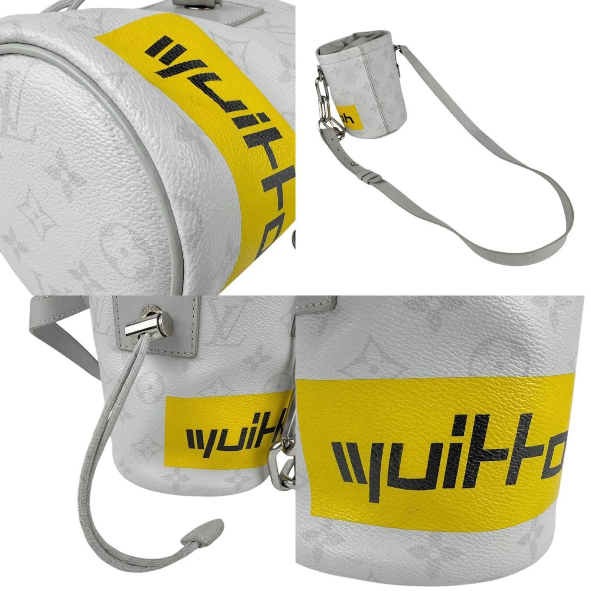 Louis Vuitton  yellow Coated Canvas Shoulder Bag (Pre-Owned)