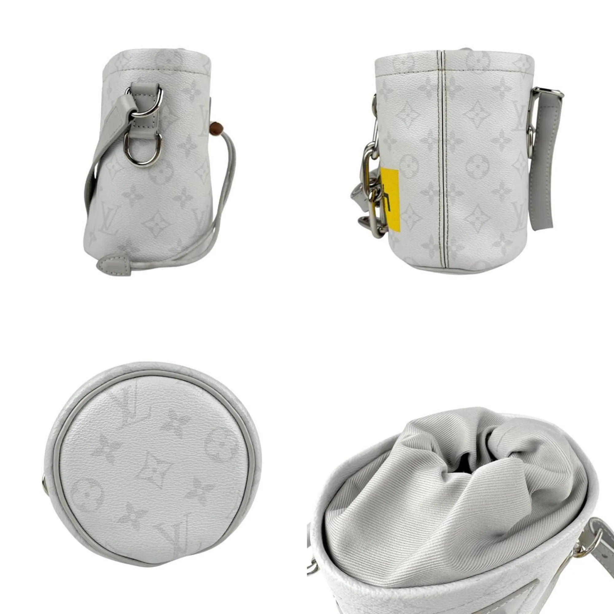 Louis Vuitton  yellow Coated Canvas Shoulder Bag (Pre-Owned)