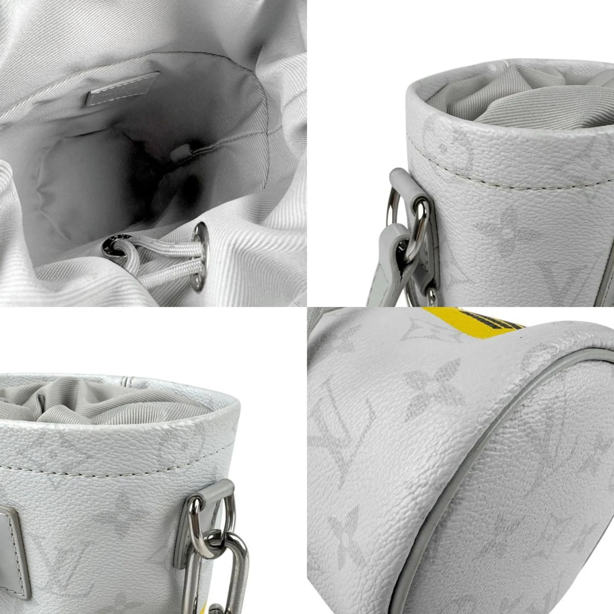 Louis Vuitton  yellow Coated Canvas Shoulder Bag (Pre-Owned)