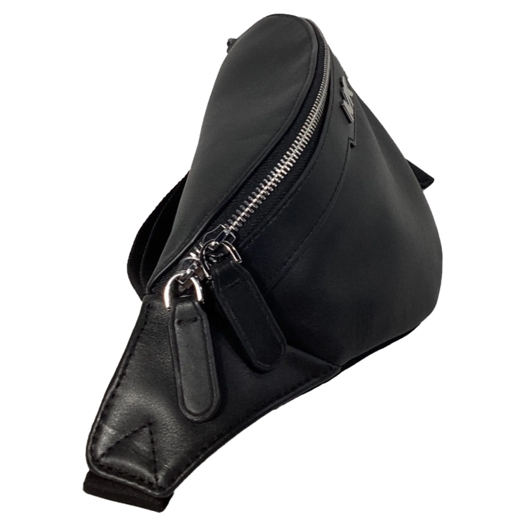 Michael Kors Varick Hip Bag in Black Leather