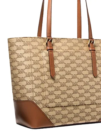 Michael Michael Kors Aria Large Signature Logo Jacquard Tote Bag