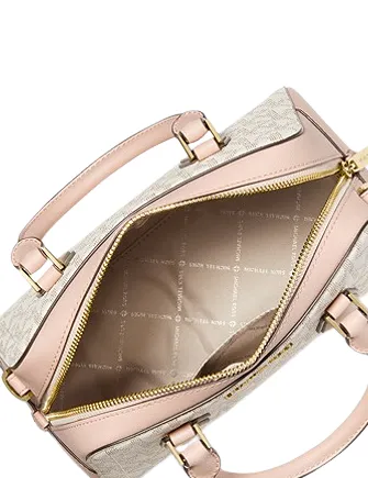 Michael Michael Kors Ayden Medium Logo and Faux Leather Satchel