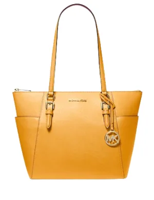 Michael Michael Kors Charlotte Large Saffiano Leather Top Zip Tote Bag