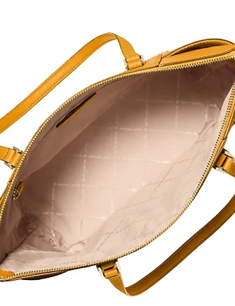 Michael Michael Kors Charlotte Large Saffiano Leather Top Zip Tote Bag