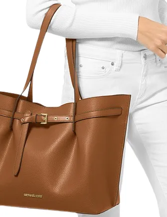 Michael Michael Kors Emilia Large Pebbled Leather Tote Bag