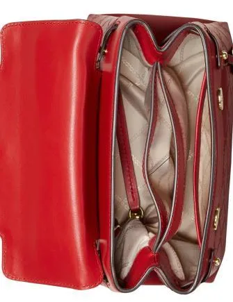 Michael Michael Kors Gramercy Chain Embossed Leather Top Handle Satchel