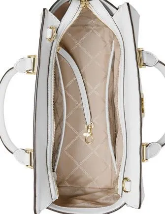 Michael Michael Kors Sylvia Crossgrain Leather Top Zip Satchel