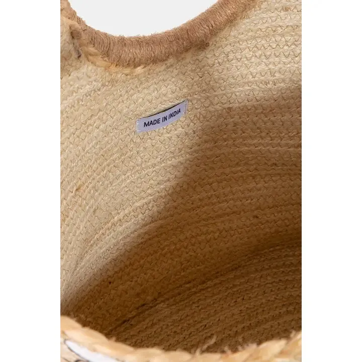 Myth Filigree Jute Tote Bag