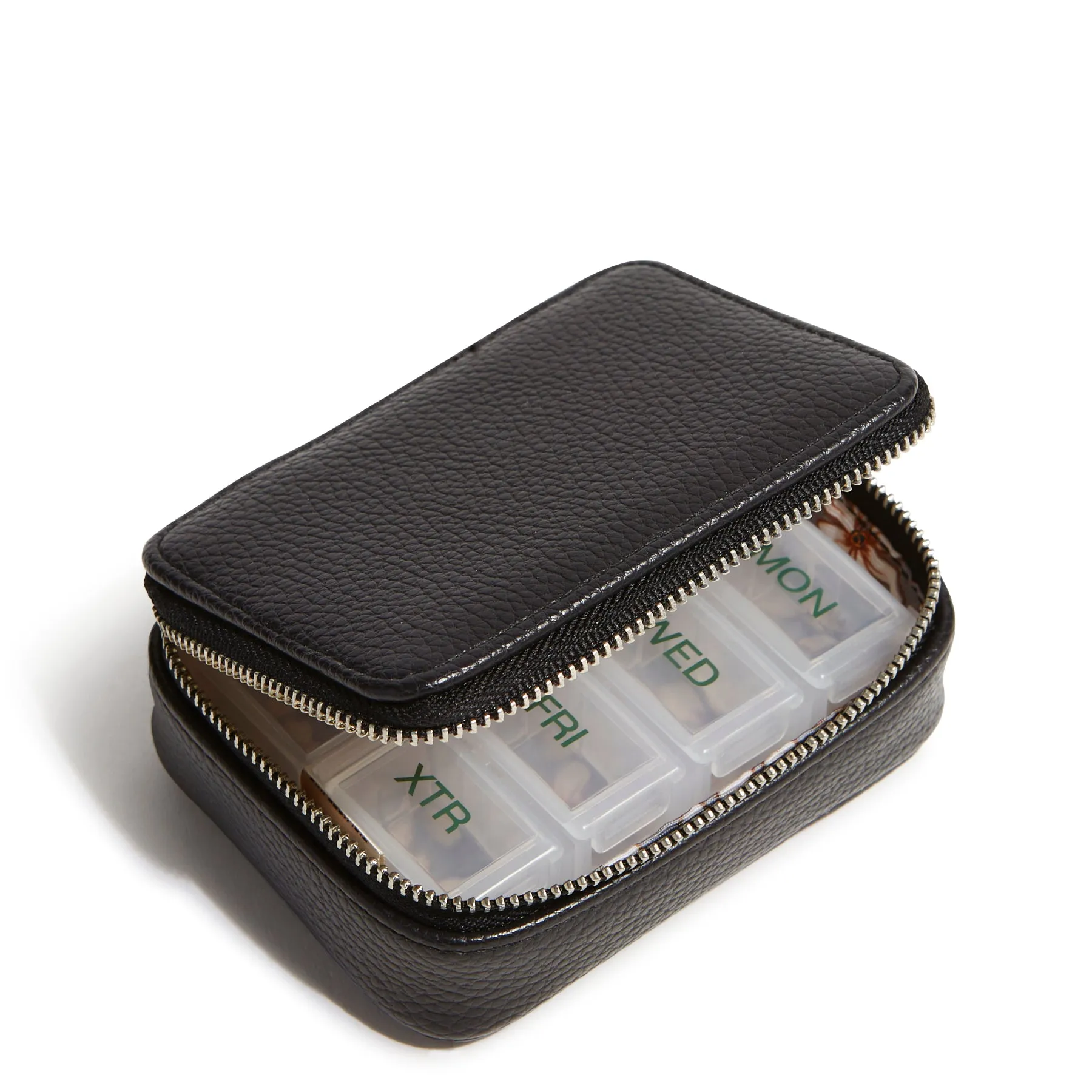 Outlet Faux Leather Essential Travel Pill Case